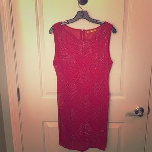 Alice and Olivia red sequined dress, size 4
